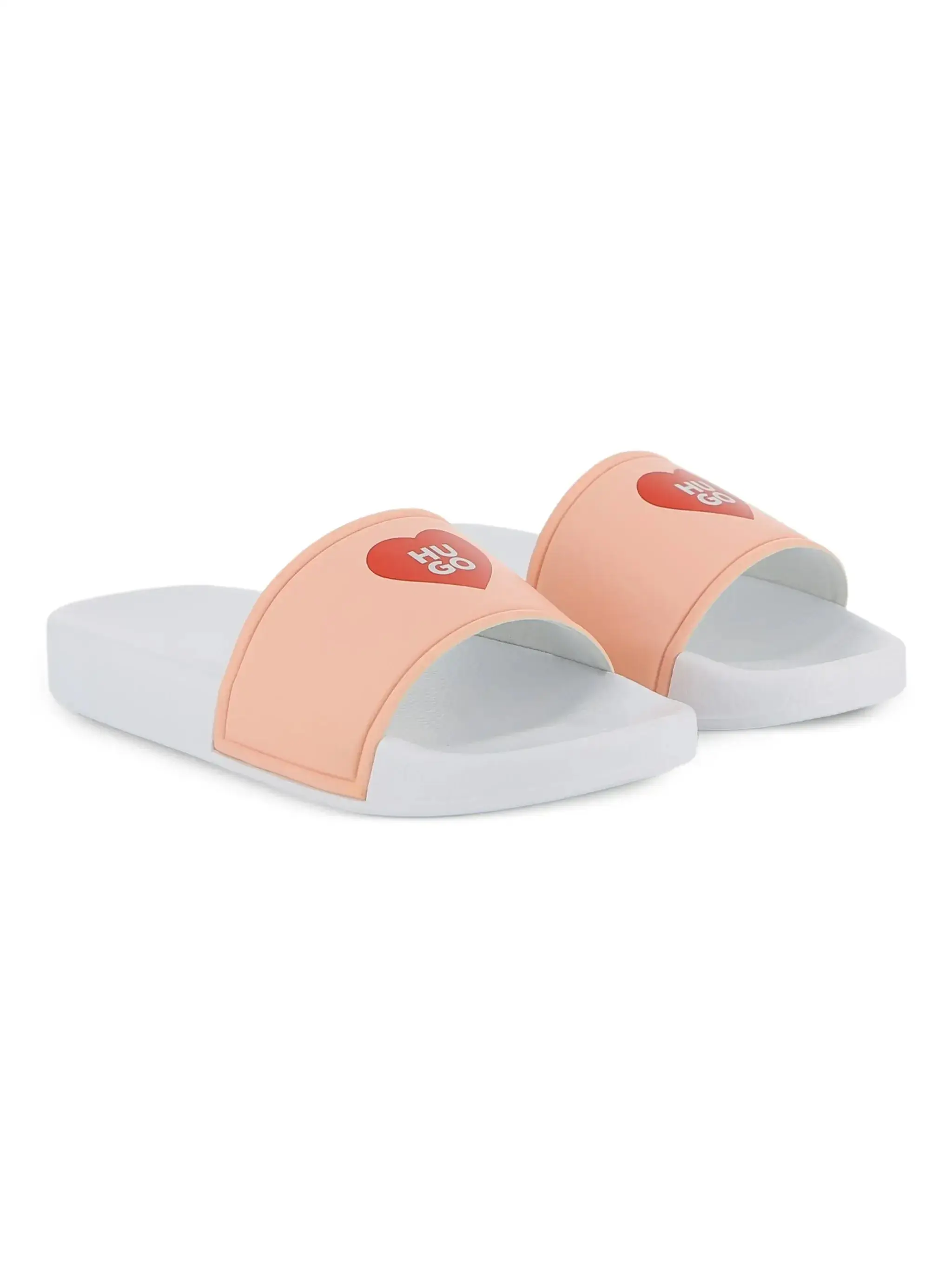 Hugo Boss Pink Red Heart Slides