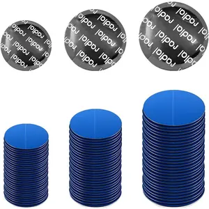 90PCS Tire Repair Patch, 32mm 42mm 58mm Round Tyre Puncture Repair Patch Kit, Nature Rubber Tire and Tube Patch Auto Repair Tool for Bike Truck Motorcycle, Car Accessories