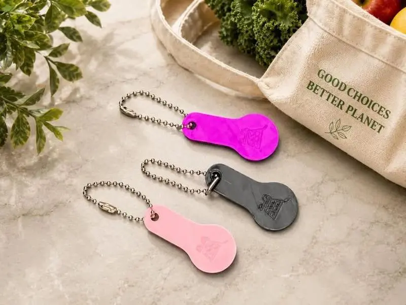 Reusable Shopping Cart Coin Keychain