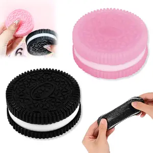 2 Packs Sticky Cookie Squishies Fidget Toys Adults, Squeeze Toys Sensory Toys for Kids with Autism, Stress Balls for Adults Fidgets Birthday Gifts Party Favors for Kids