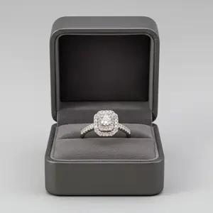 10K White Gold Women's Diamond Ring - 0.40ct