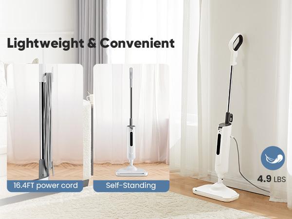 【NEW COLOR】Steam Mop for Floor Cleaning,Lightweight FloorCleaner for Hardwood/Tile/Laminate Floors Carpet