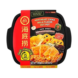 Haidilao Self-Heating Hot Pot - Northeast Spicy Mala Tang Instant Noodle Bowl 360g