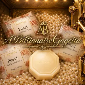 Farmasi Traditional Pearl Soap 125g 4.41oz Natural Skin Care Bar for Gentle Cleansing