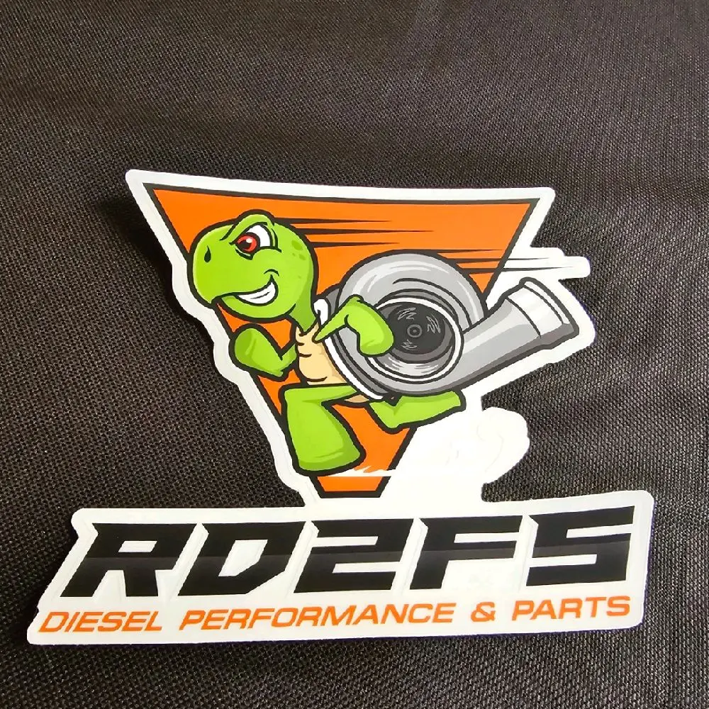 RD2FS Clear Vinyl Sticker 5.59" x 5"