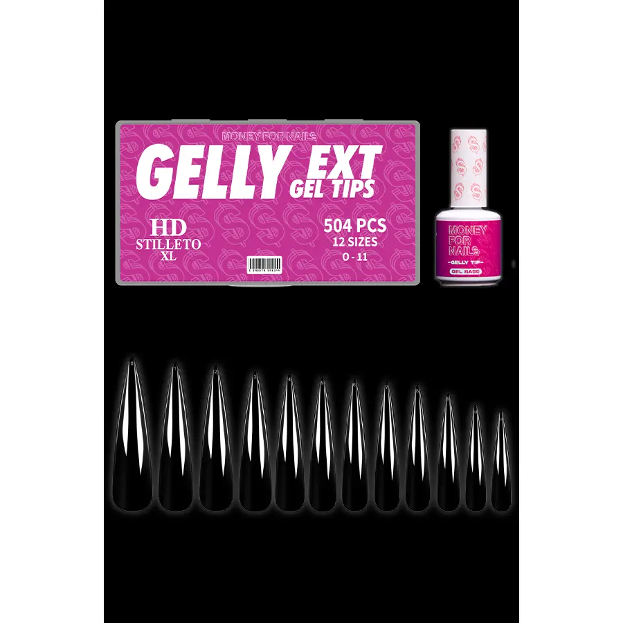 Stiletto HD XL- Gelly Tips & Gelly Base Bundle