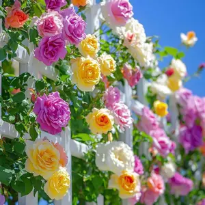 The freely climbing hydrangea suitable for garden planting, the fragrant and cold-resistant rose plant seeds for outdoor cultivation, with a wide variety of random colors