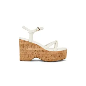 RAYE Liera Platform in Ivory Nappa