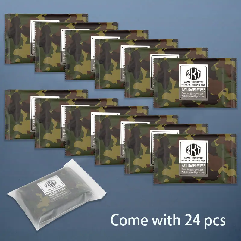 Disposable Oil Saturated Wipe Packet for your machinery, 24 pieces per pack