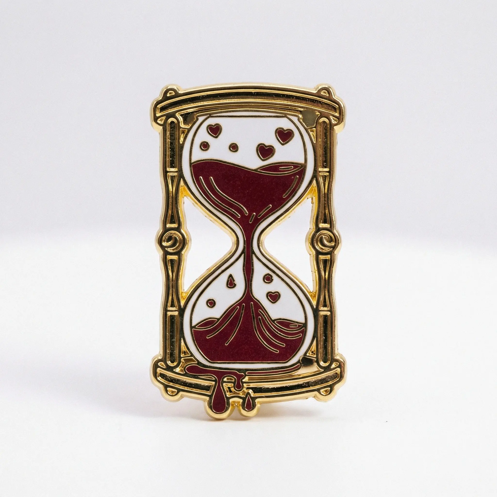 Blood Hourglass Pin