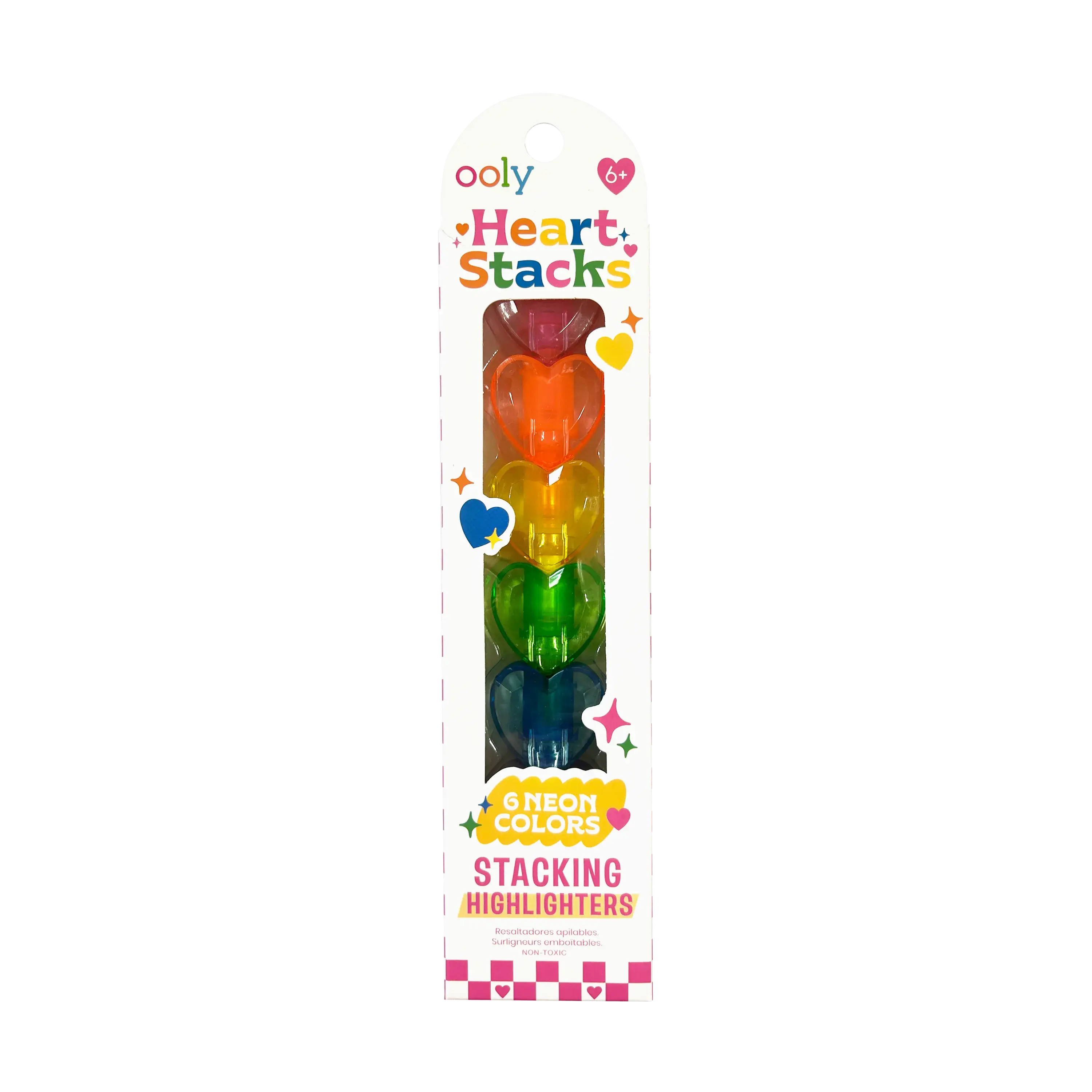 Heart Stacks Stacking Highlighters - 6 Color