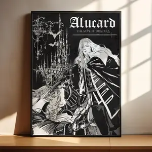 Castlevania Anime Poster - Alucard Art Print Anime Gifts