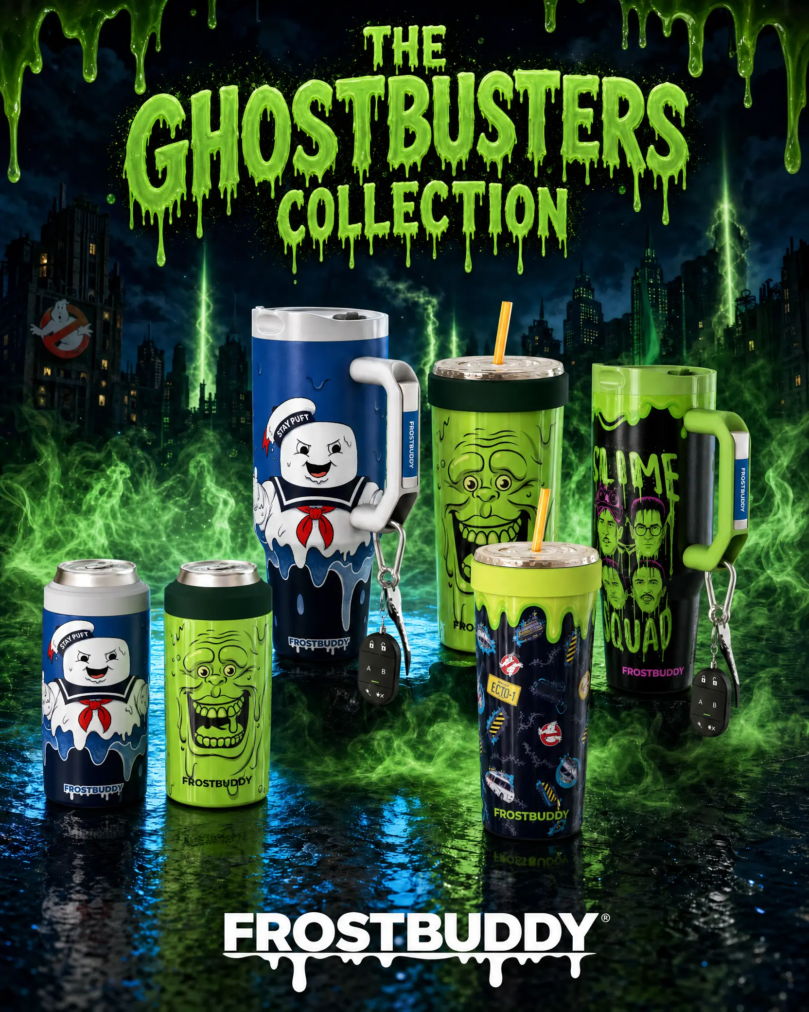 Ghostbusters Collection - Double-Wall Vacuum Insulated Stainless Steel Mug for Cold & Hot Drinks - Portable Drinkware - Drinkware