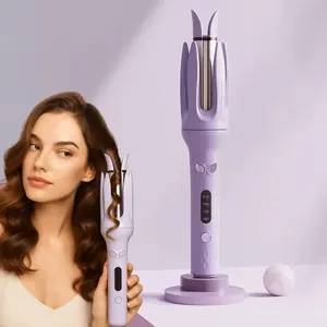 28mm Automatic Hair Curling Iron, Automatic Hair Curler with 4 Temperature Modes, Negative Ion Automatic Hair Curl Wand, Rotating Hair Curler for Women Hairstyles, Adjustable Automatic Hair Curler with Timer and Sensor, Valentine's Day Gift Curling Irons