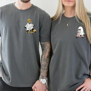 Halloween Couple Matching Shirt, Matching Couple Cute Ghost Shirts, Halloween Family Shirts, Spooky Season Halloween Couple
