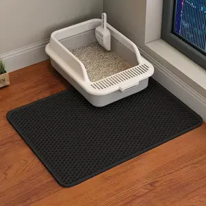 Extra Large Cat Litter Mat Honeycomb Trapper - Waterproof Floor Protector