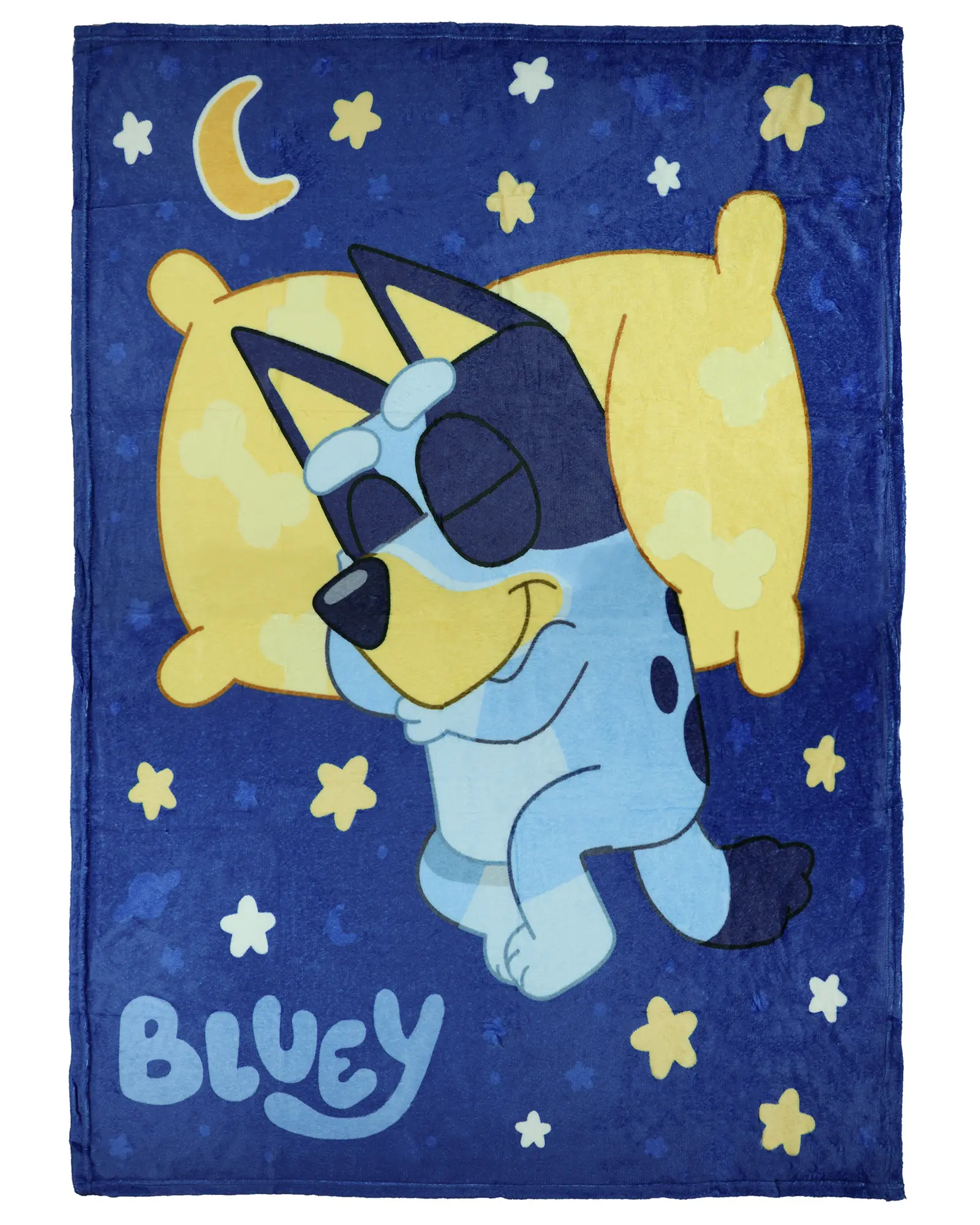 Cozy Cartoon Bluey Polyester Blanket, Soft Plush Micro Raschel Home Textile Throw, 46"X60" Bedroom Bedding Blanket for Bed, Home Textile Blanket