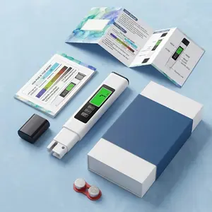 4-in-1 Digital Water Quality Tester, Accurate TDS, EC & Temp Meter for Tap Water & Aquariums, Large Backlit LCD