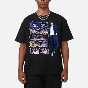 Solo Leveling SungJinwoo Shadow monarch  100% Cotton Oversized T-Shirt | Unisex Manhwa Graphic Tee for Anime Lovers | Cool Streetwear & Perfect Gift
