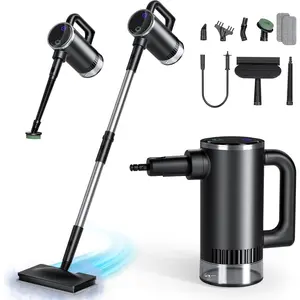 11-in-1 Steam Mop - Detachable Handheld Steam Cleaner with 380mL , 260? Floor Steamer for Hardwood, Tile, Grout, Windows, Bath & Kitchen - 3-Level Steam Control, Multi-Purpose Floor Steam Cleaner