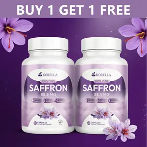 [ BUY 1 GET 1 FREE ] Korella Saffron Extract [88.5mg] for Stress - Mood & Focus – Natural - Mood & Focus & Body Balance in 2 Daily Capsules