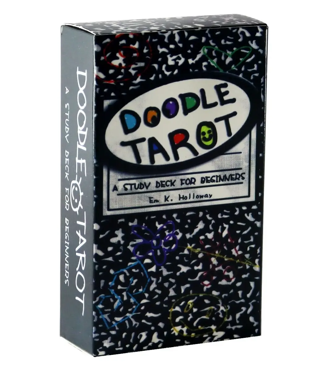Doodle Tarot Card 78 pcs Tarot Deck Fortune Telling Game A Study Deck For Beginners Tarot for Family Entertainment Board Playing Games Card
