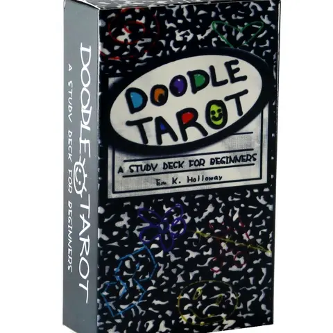 Doodle Tarot Card 78 pcs Tarot Deck Fortune Telling Game A Study Deck For Beginners Tarot for Family Entertainment Board Playing Games Card