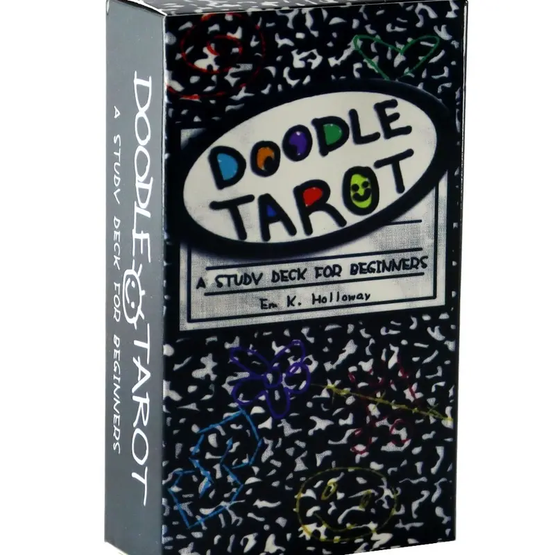 Doodle Tarot Card 78 pcs Tarot Deck Fortune Telling Game A Study Deck For Beginners Tarot for Family Entertainment Board Playing Games Card