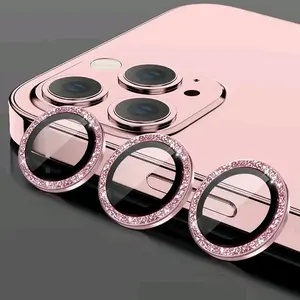 Glitter Shiny Camera Lens Protector For IPhone 15 14 13 12 11 Pro Max Mini Plus