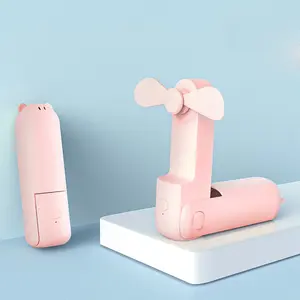 Portable Mini Fan USB Rechargeable Cute Design Summer Essential Cool Companion for Hot Days Carry-Anywhere Comfort USB Charging
