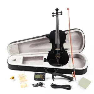 Glarry GV102 4/4 Solid Wood EQ Violin Set w/Case, Bow & More guitar guitars Fathersdaygift