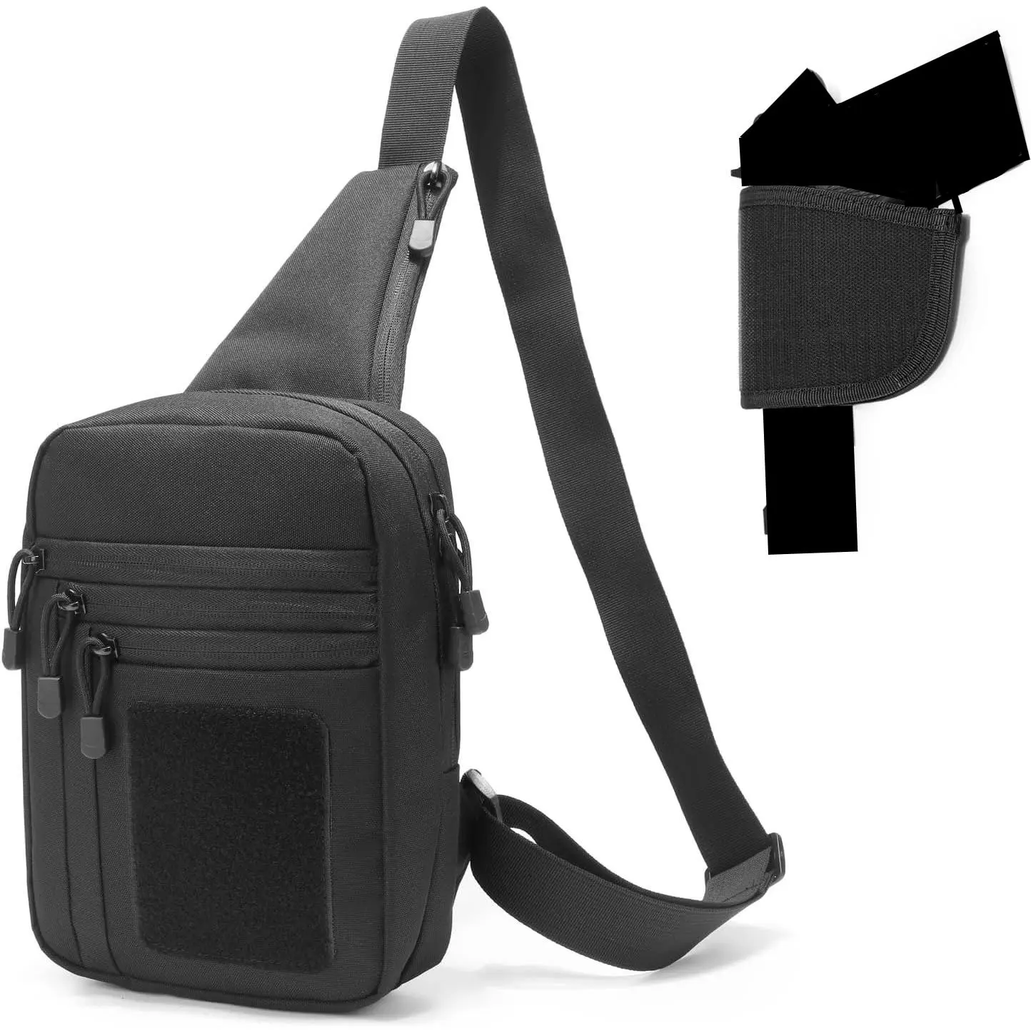 Men's Outdoor Tactical Messenger Bag - Crossbody Concealed Carry Chest Bag - Unisex Shoulder Backpack - Ccw Shoulder Bag with Adjustable Strap - Waterproof Oxford Cloth Outdoor Sports Bag, Hiking, Daily Commuting, Holiday Gift
