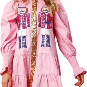 Women pink nutcracker dress