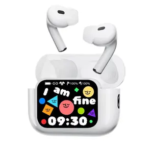 Smart Earbuds with Touch Screen Case – App Control, ANC/Transparency Mode, GPS Tracking, Custom EQ, Bluetooth 5.4