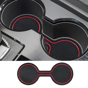 Flexible Car Cup Holder Mat, Easy Clean Anti-Drop Interior Buffer Pad, Daily Use Protective Cup Mat for Nissan Qashqai 2021 Model