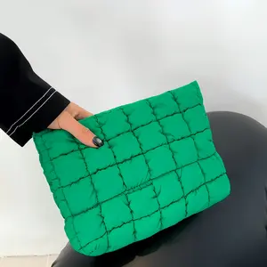 Stitching Pattern Makeup Bag, Casual Handbag Organizer, Travel Beach Summer Cosmetic Storage Pouch, Handheld Cosmetic Pouch, Women Accessories Travel Essentialsv