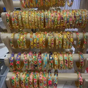 Empress Flower Fashion Bangle 1pc. (3 sizes )