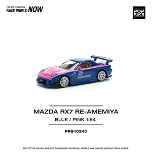 Pop Race 1:64 Mazda RX-7 FD RE-Amemiya - Blue/Pink