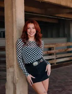 Checkmate Sheer Top for Women - Comfortable and Stylish Clothes Fitted