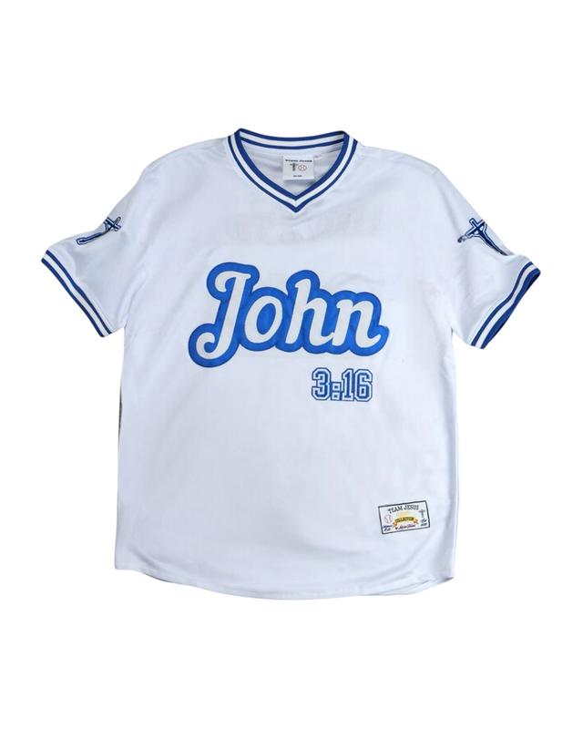 Blue John 3:16 Jersey