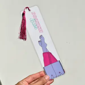 Pink Bookish Babe Laminated Bookmarks - Pink Bookmarks bookish merch