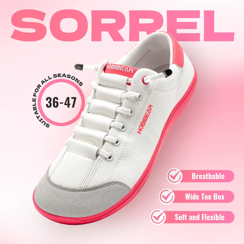 HOBIBEAR Barefoot Minimalist Shoes Womens Mens | Zero Drop | Wide Width Canvas Slip-on Shoes,Suitable Walking Trainers Gym,Comforteble Wide Toe Box Sn