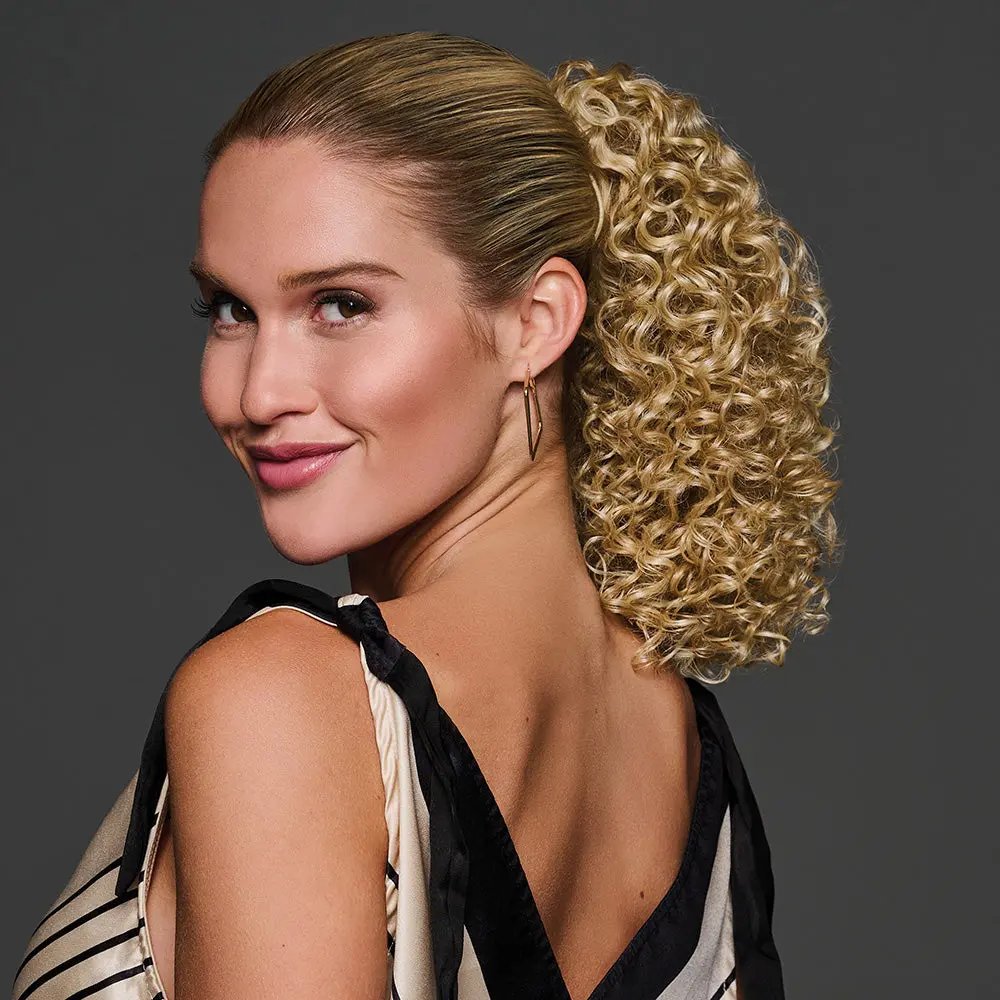 Hairdo 12 Inch Coily Cinched Pony, Natural Textured Ponytail Extension with Tight Curls, Gorgeous Tru2Life Heat-Friendly Fiber, Easy Wrap-Around Pony for Women, Fluffy Voluminous Synthetic Hairpiece, Daily Use & Special Occasions