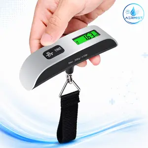 Accurate Digital Luggage Scale for Travel - 110 lbs Portable Hanging Suitcase Scale with Backlit LCD, Ergonomic Weight Scale with Durable Strap and Hook for Baggager Baggage, Pets & Travel