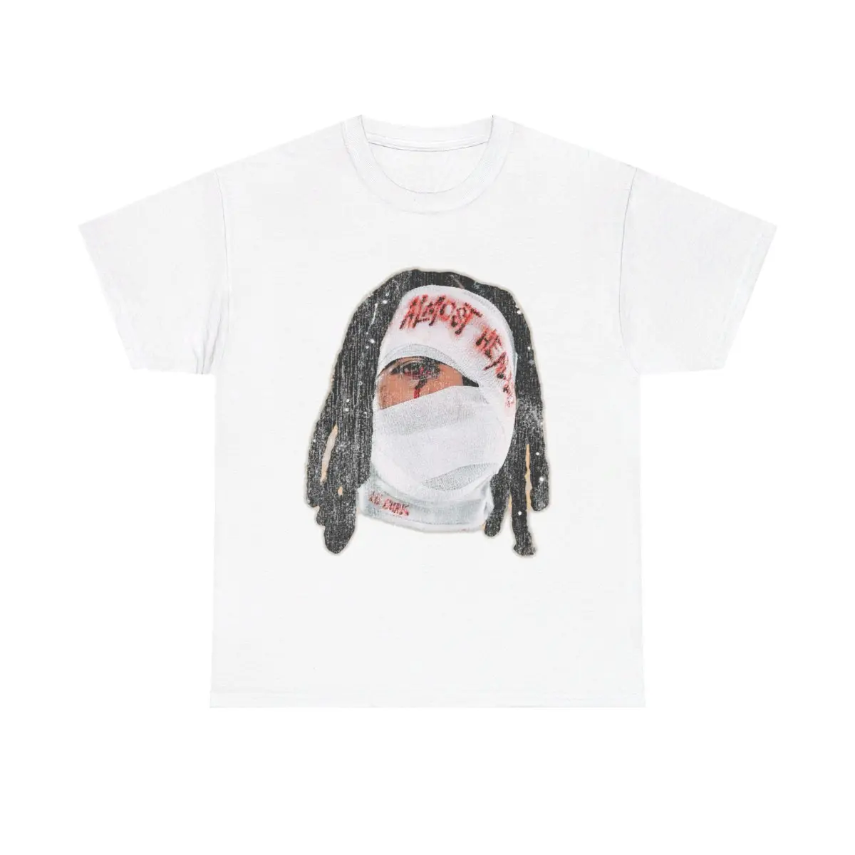Men's Graphic T-Shirt, Vintage Hip Hop Style in 100% Cotton, Relaxed Fit Crewneck with Soft Breathable Fabric for Casual Streetwear, Fitted