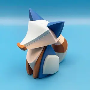 3D Printed Geometric Fox Statue | A Modern Geometric Art Piece for Your Home | Minimalist Animal Figurine | Perfect as a Unique Gift | Low Poly Animal Figurine | Moder Home and Office Decor