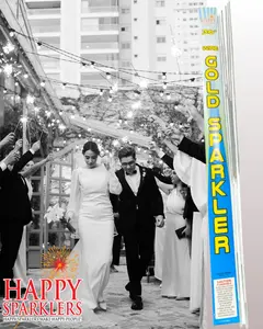 36" Premium Gold Wire Wedding Sparklers