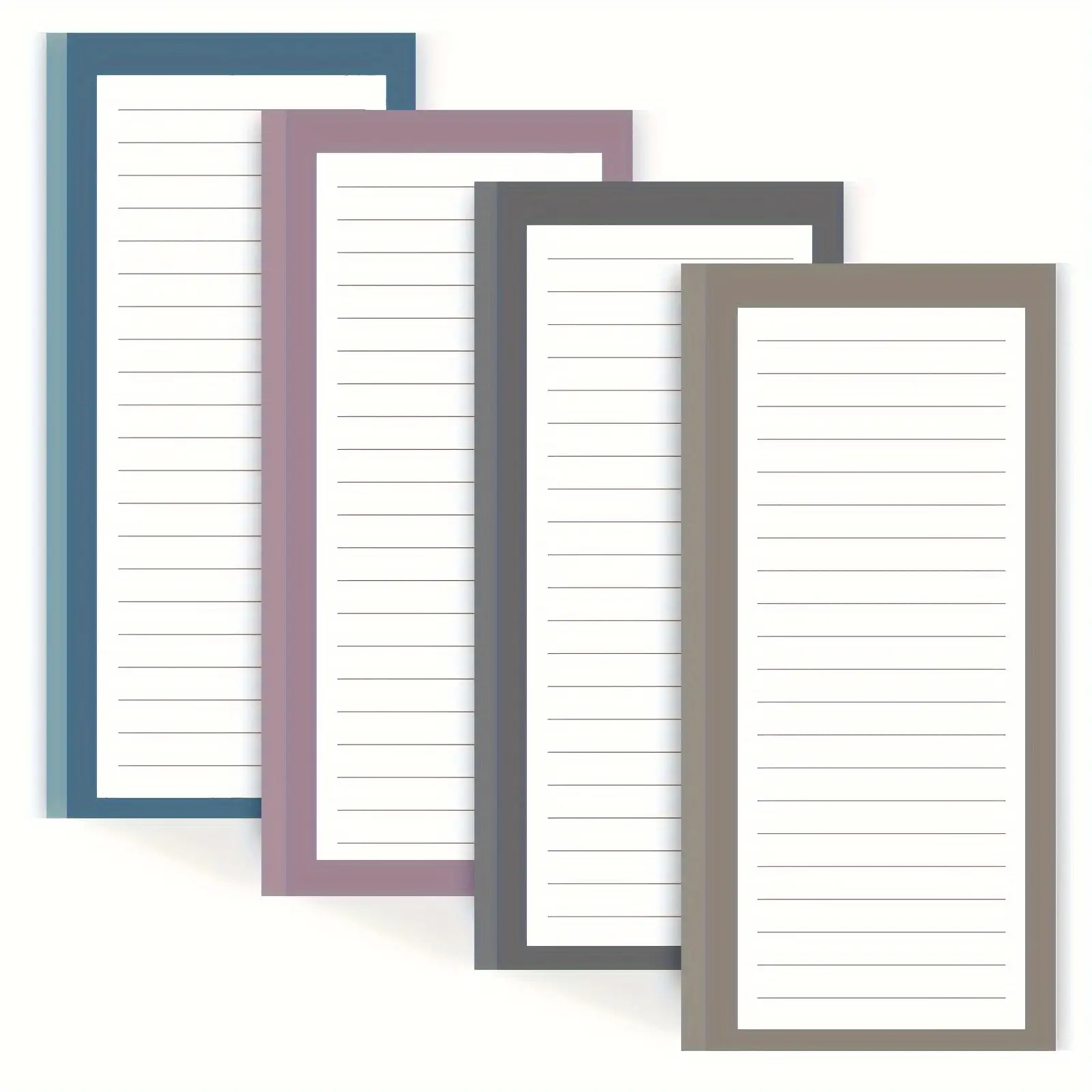 4 Pack Magnetic Notepads for Refrigerator, 50 sheets/pad Grocery List Magnet Pad for Fridge, Design Magnetic Grocery List Pad for Fridge, Grocery List Notepad, To-Do Memos, List, Office Stationery Supplies