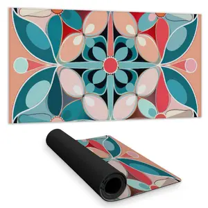 Conscious Sales C1DM1531P4LZC5 16 x 32 in. Sweet Curves Turquoise Desk Mat - Stylish Decor Accessory