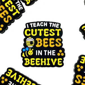 I Teach The Cutest Bees In The Beehive Silicone Focal Beads - Beaded Pen Supplies DIY Crafting